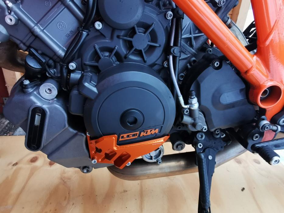 KTM 1290 R Motorschutz links - Orange - Evotech S.R.L